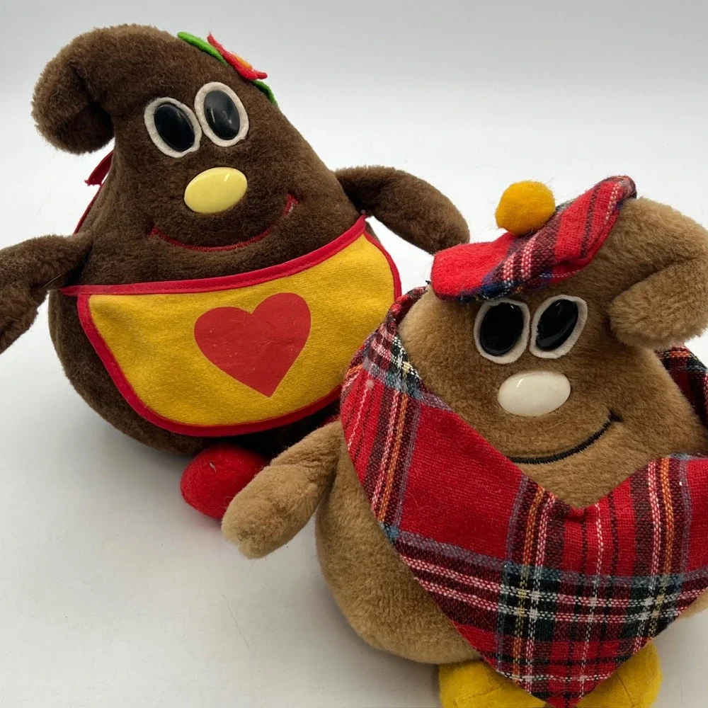 Vintage 1984 Nestle Scotchy and‎ Toll House Plush Mascot Advertising Pair Trudy